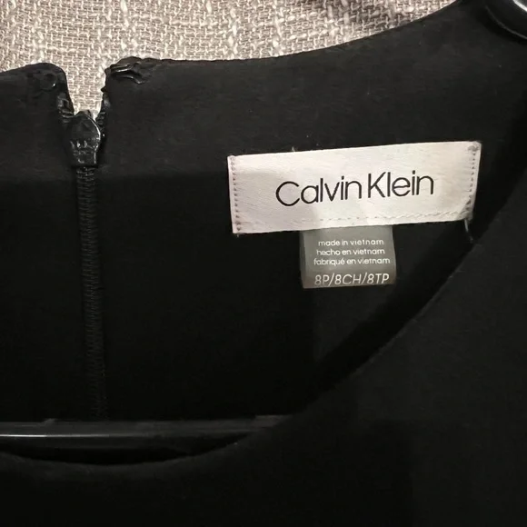 Calvin Klein Black Dress with Mesh - Picture 3 of 3
